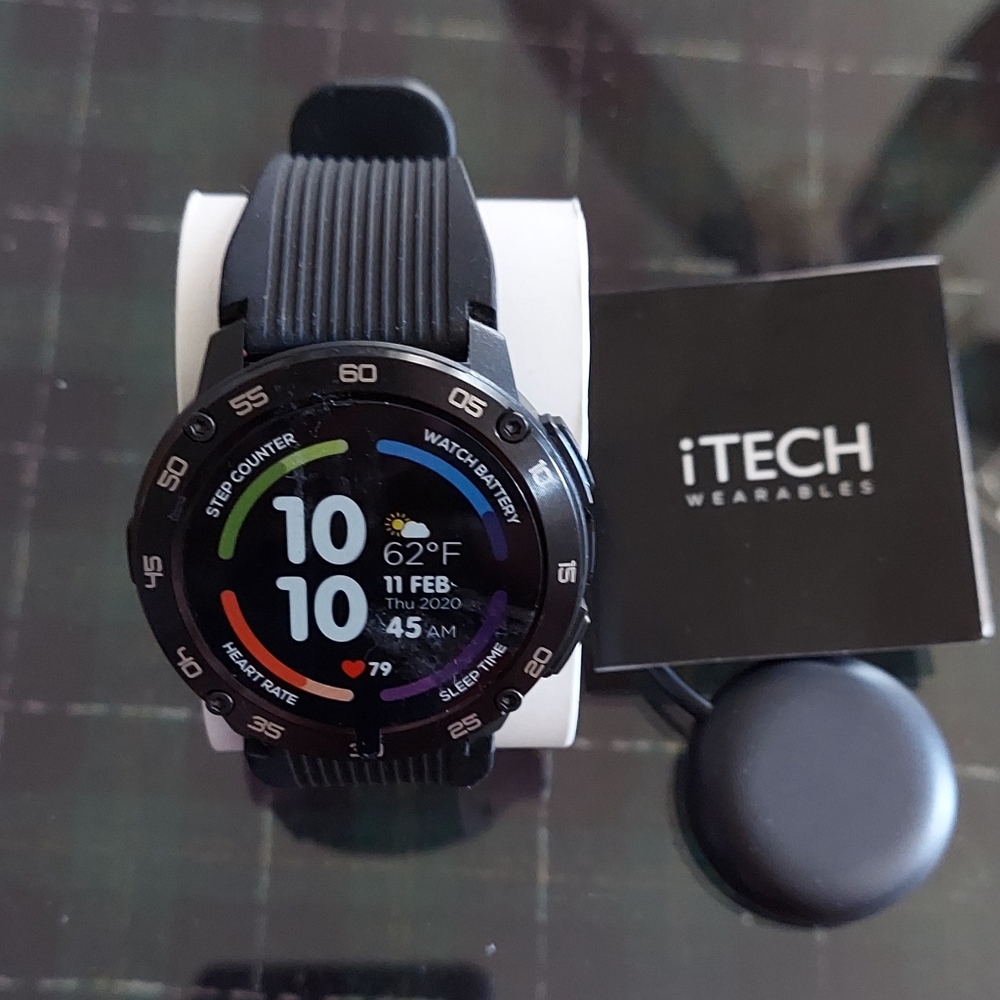 I Tech Gladiator Smartwatch Fitness Tracker, Heart Rate, Step Counter, S…